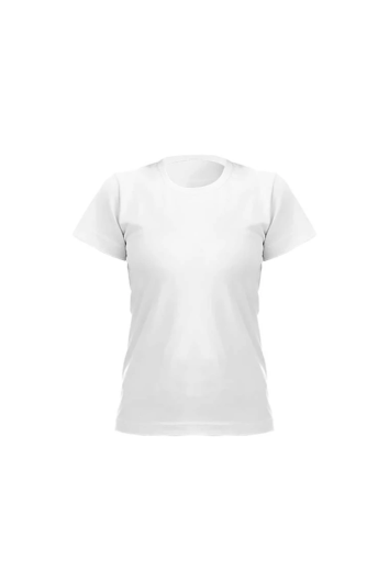 BABY LOOK BRANCA M GOLA C POLIÉSTER GOLD P/SUBLIMAÇÃO - KMX 3022
