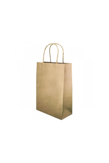 Sacola Papel Kraft M 21x17,5x8,5cm Pct C/ 10un 
