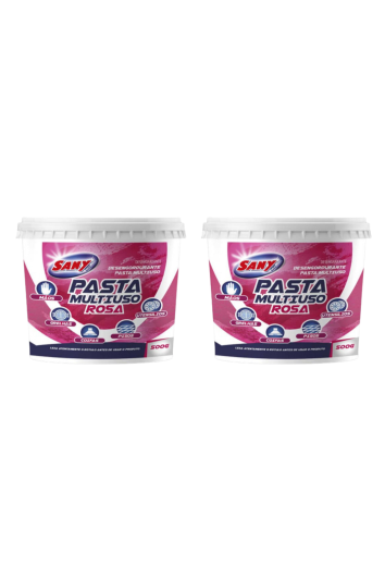 PASTA DE LIMPEZA MULTIUSO ROSA 500GR SANY - 2 UND