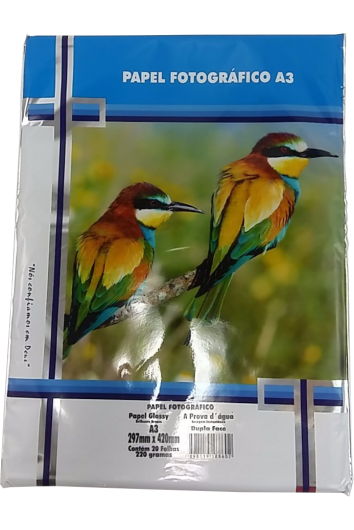 Papel Foto A3 220g 20fls Glossy Dupla Face Masterprint
