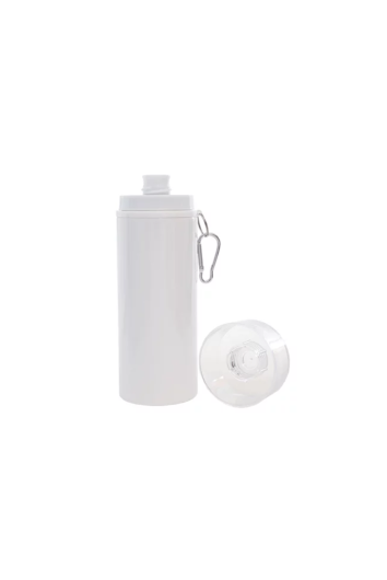 SQUEEZE METALNOX ALUMÍNIO BRANCA TAMPA BRANCA 600ML PARA SUBLIMAÇÃO - 56474