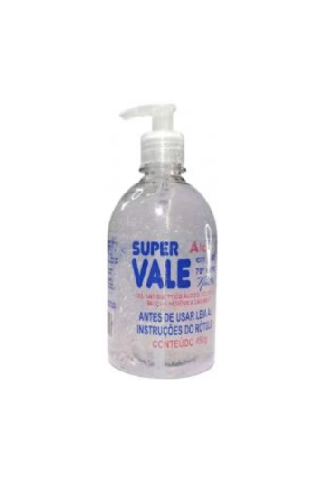 Alcool Gel 70 450gr Valvula Pump