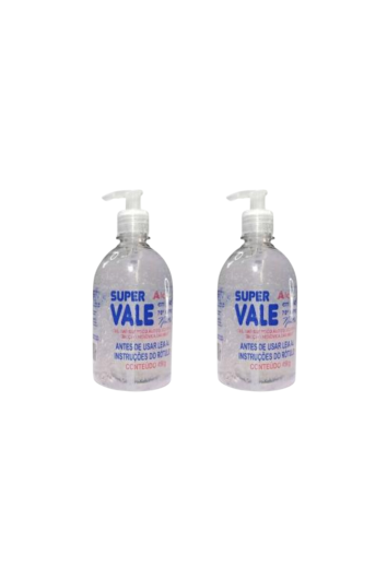 Álcool Gel 70° 450gr Válvula Pump - 2 Und (