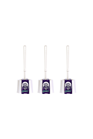 Escova Sanitária Tipo Bola com Suporte - 3 Und