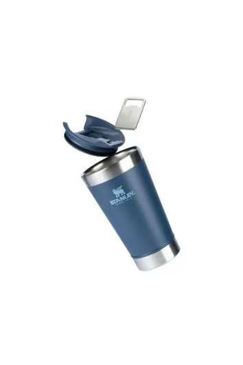 COPO TÉRMICO 473ML C/ TAMPA E ABRIDOR NAVY - STANLEY 