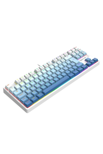 TECLADO GAMER USB MECÂNICO DAKSA RGB SWITCH BROWN BRACO E AZUL - K576GB-RGB