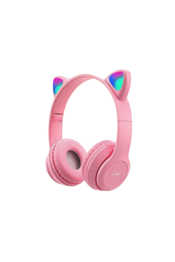 FONE BLUETOOTH HEADPHONE GATINHO ROSA - X-CELL XC-47R