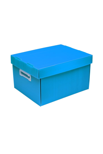 Caixa Organizadora M 370x280x190mm Azul Best Box Novaonda