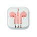 Fone P3 C/mic Intra-auricular Colormood Rosa Candy Fn204
