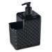 Porta Detergente e Esponja com Bico Dosador Rattan Preto