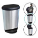 Lixeira C/Pedal 10l Cozinha Lavanderia Banheiro Inox 25806 - Arqplast