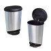 Lixeira C/Pedal 10l Cozinha Lavanderia Banheiro Inox 25806 - Arqplast