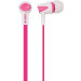 Fone P3 C/mic Intra-auricular Colorhit Rosa/branco Fn203 Oex