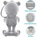 Projetor Astronalta Galaxia Bluetooth C/som Galaxia Estrelas Lua
