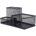Porta Caneta/lapis/treco 3x1 Aramado Quadrado Preto