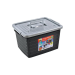 Caixa Organizadora 56l Plastico Preta C/tampa