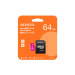 Cartao de Memoria 64gb Micro Sd 2x1 Class 10 Uhs-i 