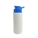 SQUEEZE ALUMÍNIO BRANCA TAMPA AZUL  600ML P/SUBLIMAÇÃO - METALNOX 57009