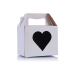Caixa Papelao Branco para Caneca Coracao Frente