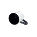 Caneca Cerâmica Metalnox Branco/preto Alça Coração 325ml P/sublimação