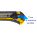 Estilete 18mm Profissional Emborrachado Trava Circular Es1804 Brw