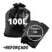 Saco P/ Lixo 100l C/100un Leve 3 a 5 Micras Preto Fabesul 