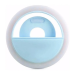 Ring Light Portátil Azul Led 8,5cm Clipe Celular