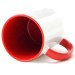 Caneca Cerâmica Best Choice Branco /Vermelho Aaa 325ml P/ Sublimaçã