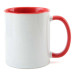 Caneca Cerâmica Best Choice Branco /Vermelho Aaa 325ml P/ Sublimaçã