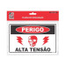 Placa de Sinalização Perigo Alta Tensão 16x25 Sin 102 Grespan