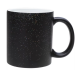 Caneca Cerâmica Mágica Preta C/glitter 325ml P/sublimação