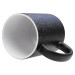 Caneca Cerâmica Mágica Preta C/glitter 325ml P/sublimação