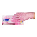 Luva Vinilflex Rosa Cx C/100 Tam M Bompack