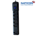Filtro de Linha 6 Tomadas Preto - Naticon