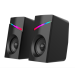 Caixa de Som Usb Aux Gamer Led Rainbow Light 2x3w Letron