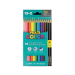 Lápis de Cor 12 Cores Sextavado Multicolor Eco + 2 Lápis Pretos - Faber Castel 