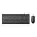 Kit Teclado E Mouse C/Fio Lecoo Cm103 Preto