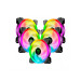 Kit Cooler FAN com 5 Unidades T-Dagger, RGB - T-TGF515