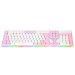 Teclado Membrana Redragon Dyaus 2, Rgb, White, Abnt2, K509 Wp-rgb 
