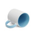 Caneca Cerâmica Metalnox Azul Claro/branco Aaa 325ml P/sublimação