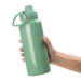 Squeeze Inox Térmica Verde Tampa Emborrachada 900ml P/Sublimação Metalnox