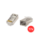 Conector Rj45 Macho Cat5e Blindado Storm - 17 Und