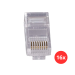 Conector Rj45 Macho Cat5e Fortrek - 16 Und