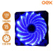 Cooler Fan Oex F20 120mm C/ 15 Leds - Azul 