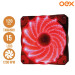 Cooler Fan Oex F20 120mm C/ 15 Leds - Vermelho