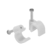Fixa Cabo Coaxial 8mm C/100 Branco
