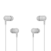 Kit 2 Und Fone C/ Mic Intra Auricular Ep-07wh Branco C3tech