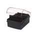 FICHÁRIO DE MESA 4X6 BASE PLÁSTICA PRETA - WALEU