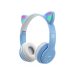 Fone Bluetooth Headfone Gatinho Azul