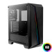 Gabinete Gamer Cylon Rgb Led Pt Mid Tower S/ Fonte